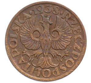 2 гроша 1938 года Польша — Фото №1