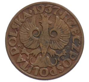 5 грошей 1937 года Польша — Фото №1