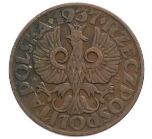 5 грошей 1937 года Польша — Фото №1