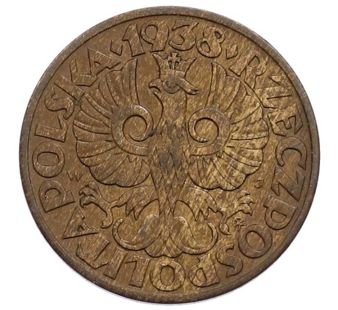 Монета 5 грошей 1938 года Польша (Артикул: K12-74010) — Фото №1