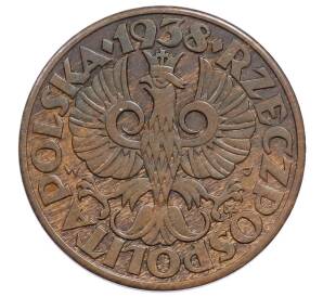 5 грошей 1938 года Польша — Фото №1