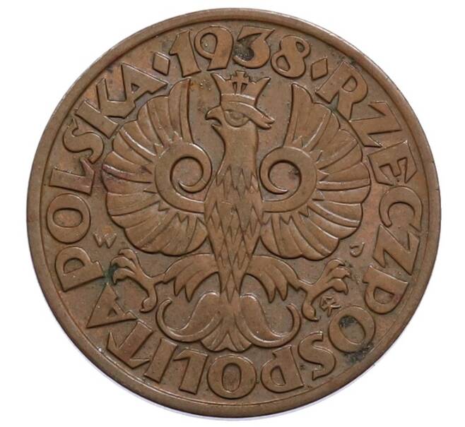 Монета 5 грошей 1938 года Польша (Артикул: K12-74012) — Фото №1