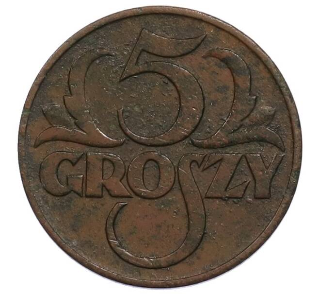 Монета 5 грошей 1938 года Польша (Артикул: K12-74014) — Фото №2