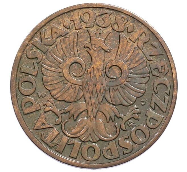 Монета 5 грошей 1938 года Польша (Артикул: K12-74018) — Фото №1