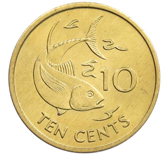 Монета 10 центов 1997 года Сейшелы (Артикул: K12-74105) — Фото №1
