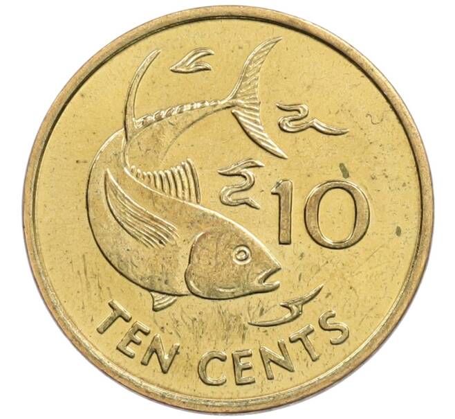 Монета 10 центов 2007 года Сейшелы (Артикул: K12-74109) — Фото №1