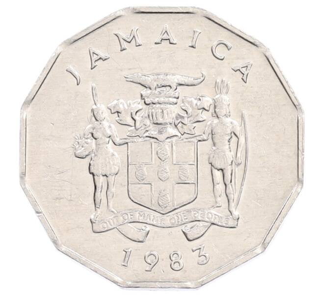 Монета 1 цент 1983 года Ямайка (Артикул: K12-74115) — Фото №2
