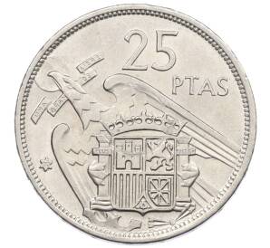 25 песет 1957 (70) года Испания — Фото №1