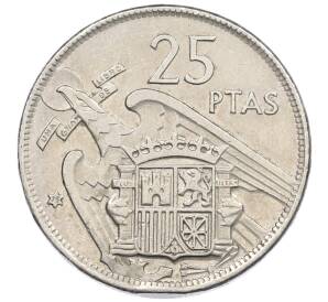 25 песет 1957 (75) года Испания — Фото №1
