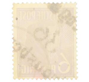 Почтовая марка 6 пфеннигов 1947 года Германия (Тризония)