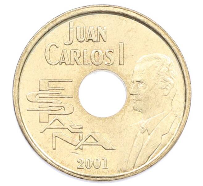 Монета 25 песет 2001 года Испания (Артикул: K12-74488) — Фото №1