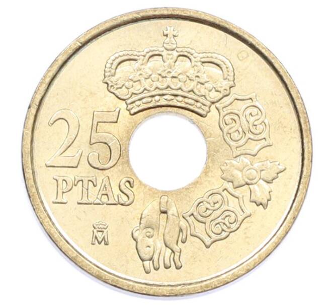 Монета 25 песет 2001 года Испания (Артикул: K12-74488) — Фото №2