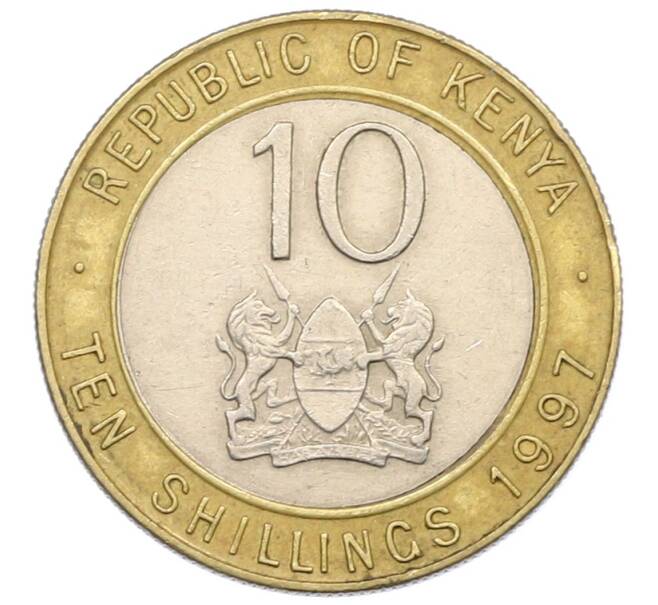 Монета 10 шиллингов 1997 года Кения (Артикул: K12-74568) — Фото №1
