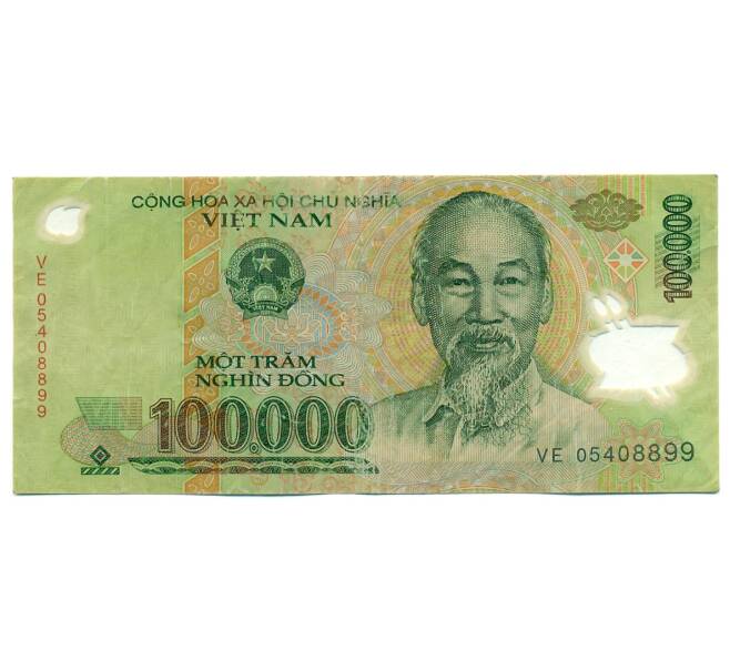 Банкнота 100000 донг 2005 года Вьетнам (Артикул: T11-31423) — Фото №1