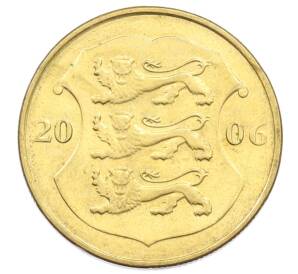 1 крона 2006 года Эстония — Фото №1