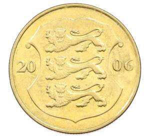 1 крона 2006 года Эстония — Фото №1