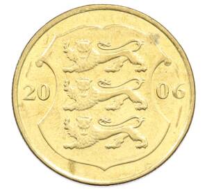 1 крона 2006 года Эстония — Фото №1
