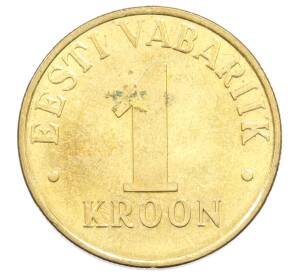 1 крона 2006 года Эстония — Фото №2