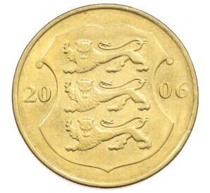 1 крона 2006 года Эстония — Фото №1