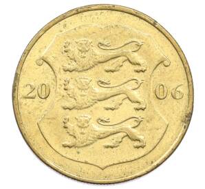 1 крона 2006 года Эстония — Фото №1