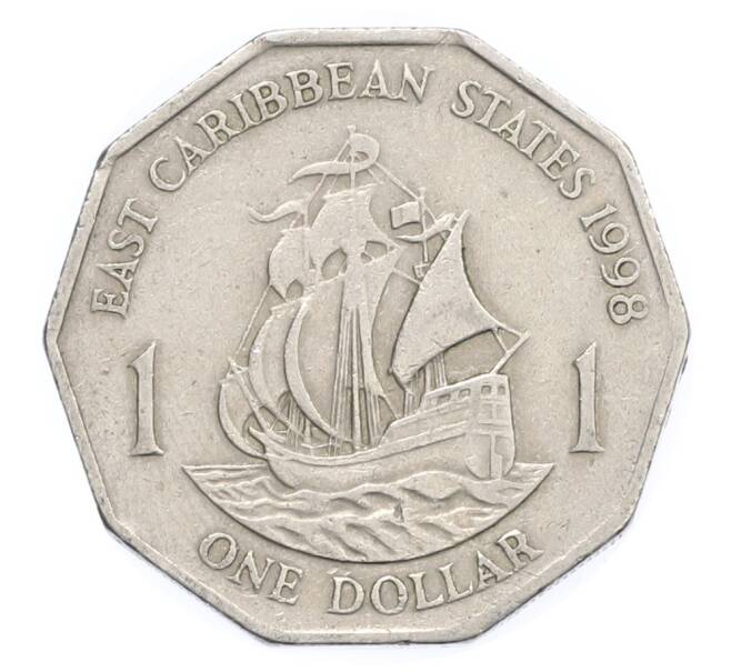 Монета 1 доллар 1998 года Восточные Карибы (Артикул: T11-31504) — Фото №1
