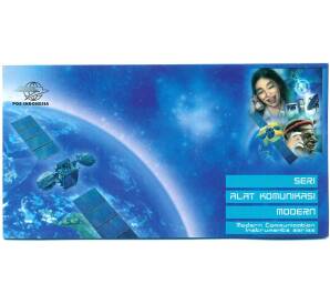 Буклет с 16 марками 2002 года Индонезия «Современные коммуникации» — Фото №1