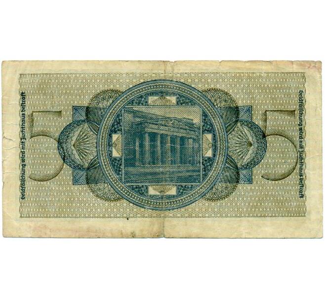 Банкнота 5 рейхсмарок 1940 года Германия (Для оккупированных территорий) (Артикул: K12-74726) — Фото №2