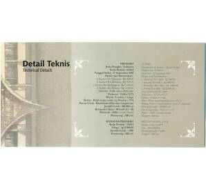 Набор марок 2001 года Индонезия «Архитектура почтовых отделений» — Фото №2