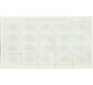 Полный лист марок 2000 года Индонезия «Природоохранная коллекция Всемирного фонда дикой природы — Национальный парк Комодо (Комодский варан)»