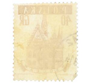 Почтовая марка 40 грошей 1958 года Польша «Бреслау (Вроцлав)»