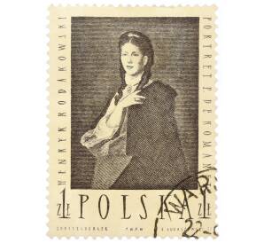 Почтовая марка 1 злотый 1959 года Польша «Хенрик Родаковски — Леония Блудорн»