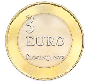 3 евро 2013 года Словения «300 лет крестьянскому восстанию в Толмино» — Фото №2