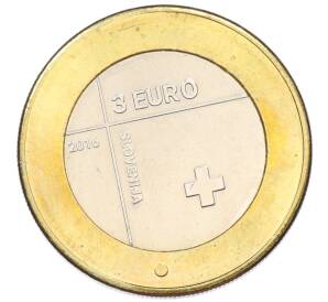 3 евро 2016 года Словения «150 лет Красному Кресту в Словении» — Фото №2