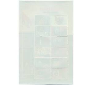 Полная серия марок 2008 года Индонезия «Эмблемы провинций» на листе — Фото №2