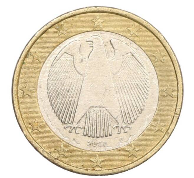 Монета 1 евро 2002 года G Германия (Артикул: K12-74742) — Фото №1