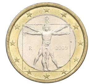 1 евро 2009 года Италия — Фото №1