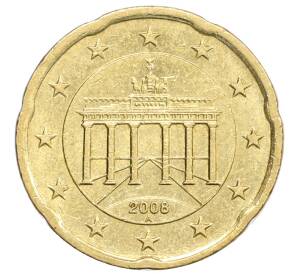 20 евроцентов 2008 года А Германия — Фото №1