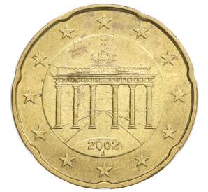 20 евроцентов 2002 года J Германия