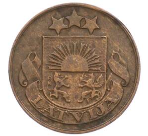 2 сантима 1932 года Латвия — Фото №2