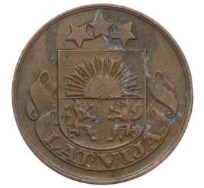 2 сантима 1932 года Латвия — Фото №2