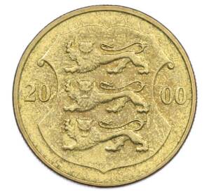 1 крона 2000 года Эстония