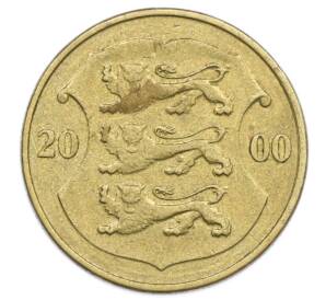 1 крона 2000 года Эстония