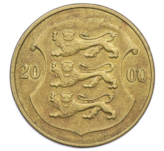 Монета 1 крона 2000 года Эстония (Артикул: M2-91666) — Фото №1