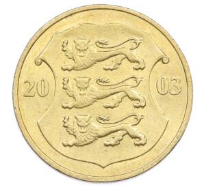 1 крона 2003 года Эстония — Фото №1