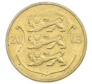 1 крона 2003 года Эстония — Фото №1