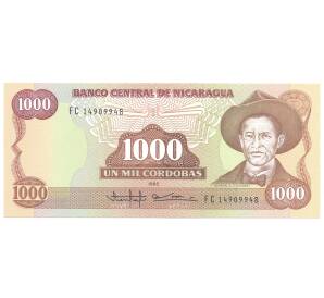 1000 кордоба 1985 года Никарагуа — Фото №1