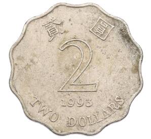 2 доллар 1993 года Гонконг — Фото №1