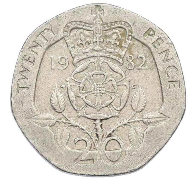 Монета 20 пенсов 1982 года Великобритания (Артикул: T11-32005) — Фото №1