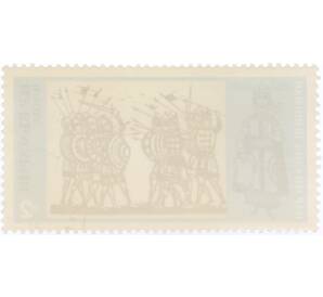 Почтовая марка 2 стотинки 1973 года Болгария «Битва между Михаилом III Шишманом и Византийцами»