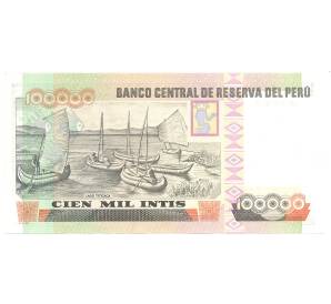 100000 инти 1989 года Перу — Фото №2